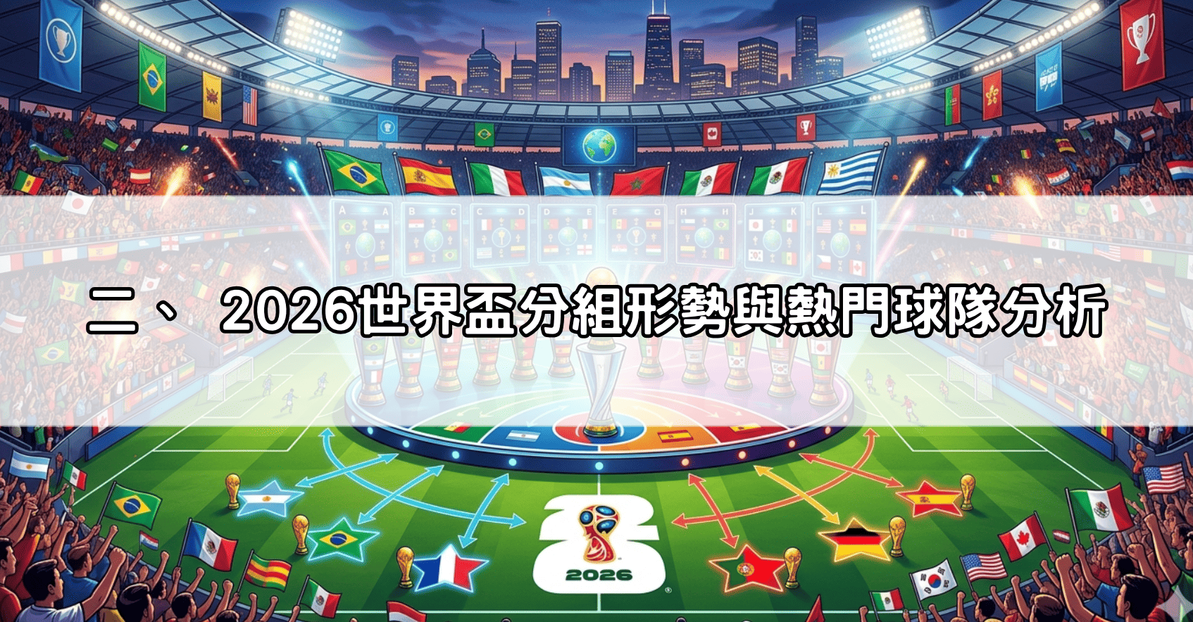 二、 2026世界盃分組形勢與熱門球隊分析